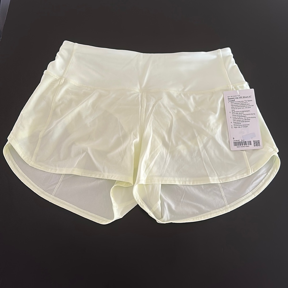 NWT Lululemon Speed Up HR Short 4’’